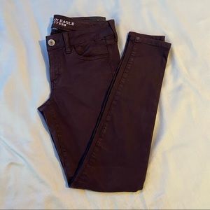 American eagle super stretch purple jegging